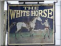 Sign for the White Horse, Quidhampton