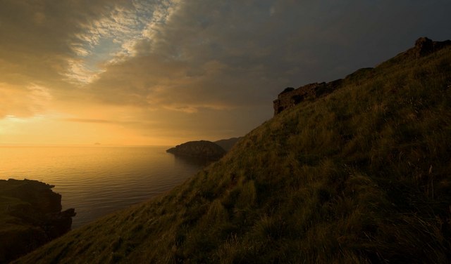 Sunset over Duntulm, Trotternish, Isle Of Skye