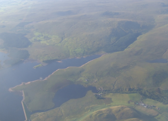 Loch Thom and Compensation Reservoir from the air