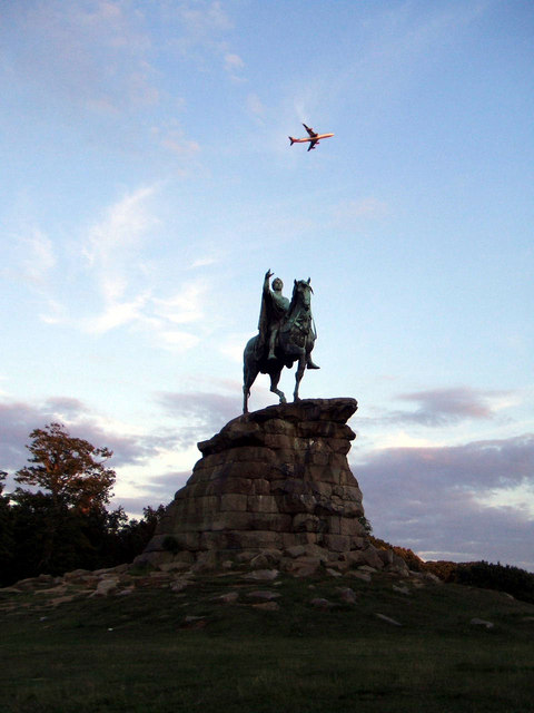 Statue of George III on Snow Hill, Windsor Great park