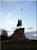 SU9672 : Statue of George III on Snow Hill, Windsor Great park by Graham Newell