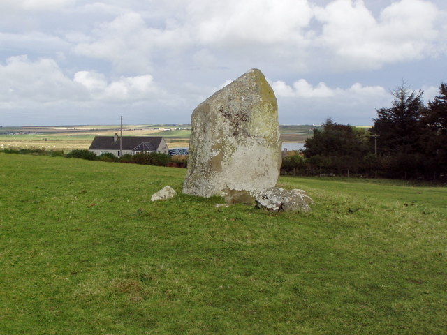 Bridge of Dunn Standing Stone from South
