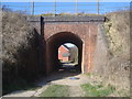 Bridge under the railway embankment