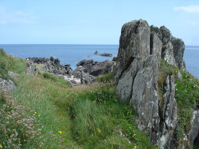 Rocks beneath Inishowen Head