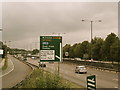 A406 B550 intersection on a beautiful August evening