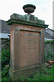 A memorial in the old graveyard at Moffat