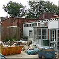 TQ4572 : Shop (under restoration), Woodside Crescent, Sidcup, Kent by Roger  Kidd