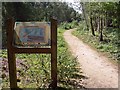 Information board at New Lount Nature Reserve