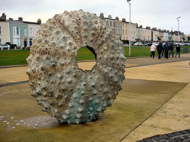 Sea Urchin sculpture at Dun Laoghaire