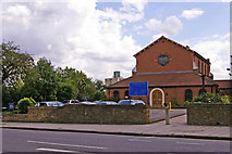 TQ2992 : Our Lady of Lourdes, Bowes Road, London N11 by Christine Matthews