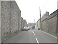 The walls and main gate of Beaumaris Prison