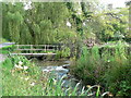 Roadside stream, ford and bridge near Llantrithyd.