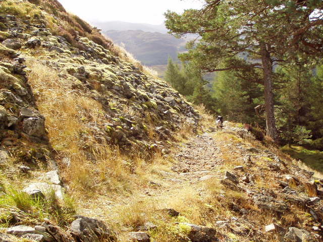 Approaching entrance to hillfort