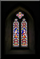 TG3109 : St Margaret's church - stained glass by Evelyn Simak