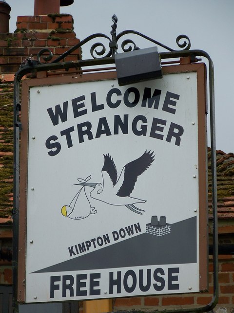 Sign for the Welcome Stranger
