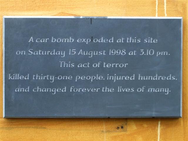Plaque, Omagh bomb site