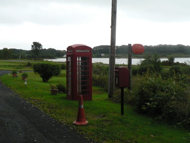 Lochdon: postbox № PA64 143 and phone
