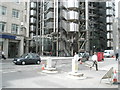 Looking across Leadenhall Street towards Lloyds of London