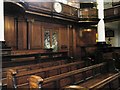 Ancient pews within St Botolph, Bishopsgate