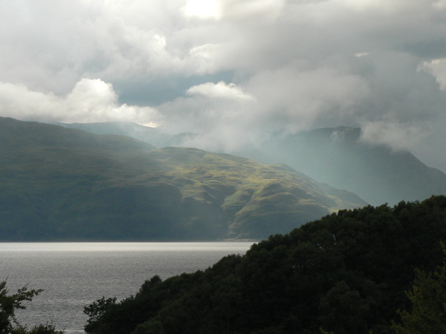 Portnacroish: view over Loch Linnhe