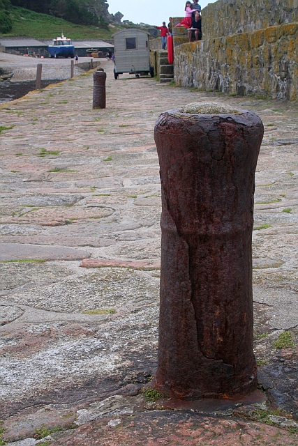 Cannons? West pier of St. Michael's Mount harbour