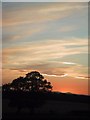 NZ2196 : Sunset over Chevington Moor by Sarah Charlesworth