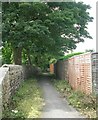 Footpath alongside Cricket Field - Bradford Road, Menston