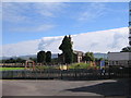 Keir Mill playground, cemetery and church