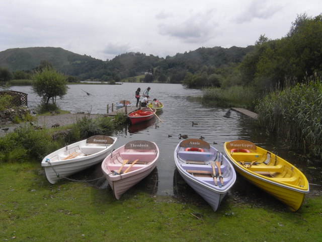 Rowing boats at Faery Glen