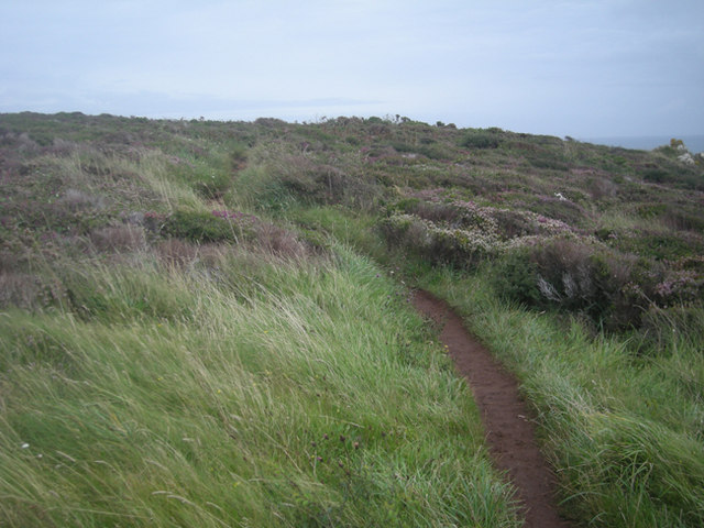 South West Coast path above Green Saddle