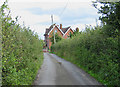 Approaching minor junction at Birdsend