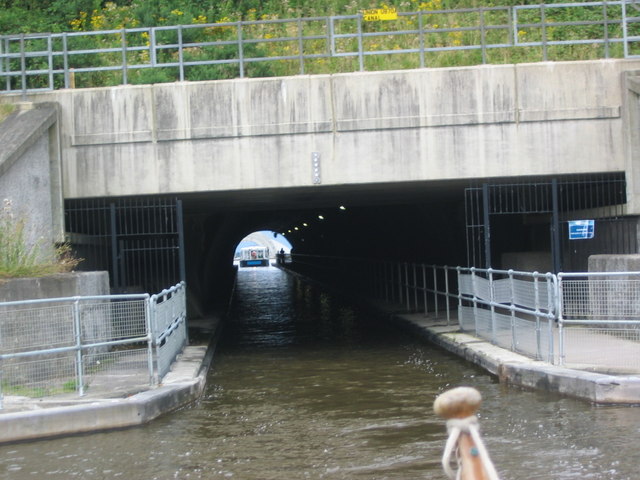 Looking back to Roughcastle Tunnel at the Falkirk Wheel