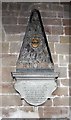 St Nicholas, Abbots Bromley, Staffs - Wall monument