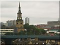 Newcastle roofscape including the spire of All Saints Church