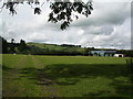 Track across the fields at Castle Madoc