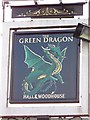 Sign for the Green Dragon, Alderbury