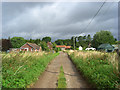 Byway entering Beckhampton