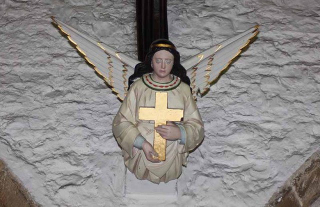 Holy Trinity Church, Kendal, Cumbria - Roof angel