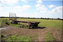 SK8445 : Long Bennington farmland by Richard Croft