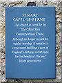 TR2540 : Notice on the church of St Mary by Nick Smith