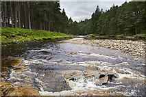 NO0789 : River Dee just upstream of the confluence with Lui Water by Nigel Corby