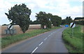 Lane heading east from Little Blakenham