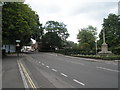 Looking across from the Green to Grayshott war memorial