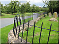 SO7826 : Churchyard fence, St. Margaret's, Corse by Pauline E