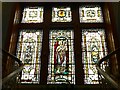 Stained glass window, Ewart Library