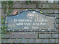 Plaque, site of Dudbridge Station, Stroud