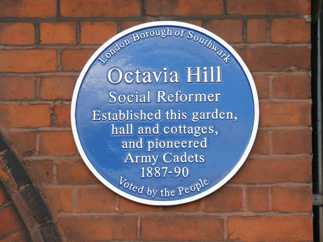 Blue plaque to Octavia Hill