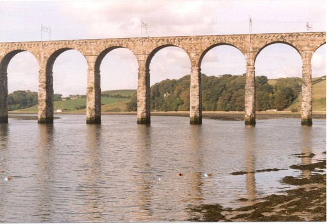 River Tweed flows under the Royal Border Bridge