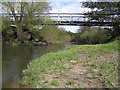 SJ2511 : River Severn,Maginnis farm bridge by kevin skidmore