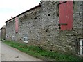 Detail of old barn wall at Carr Lane Farm